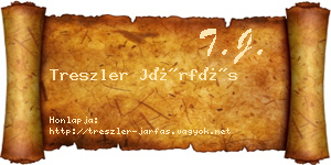 Treszler Járfás névjegykártya